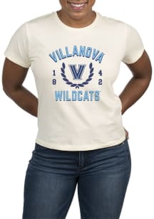 Uscape Villanova Wildcats Womens White Vintage Academy Short Sleeve T-Shirt