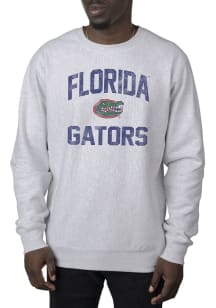 Uscape Florida Gators Mens Grey Premium Heavyweight Long Sleeve Crew Sweatshirt