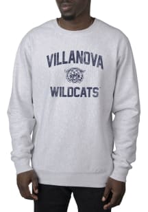 Uscape Villanova Wildcats Mens Grey Premium Heavyweight Long Sleeve Crew Sweatshirt