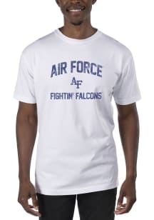 Uscape Air Force Falcons White Dyed Vintage Logo Short Sleeve T Shirt