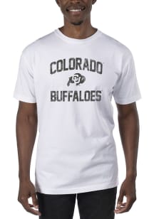 Uscape Colorado Buffaloes White Garment Dyed Short Sleeve T Shirt