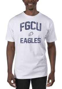 Uscape Florida Gulf Coast Eagles White Garment Dyed Short Sleeve T Shirt