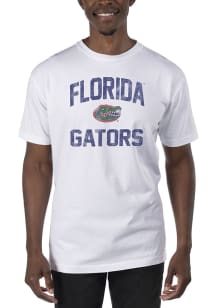 Uscape Florida Gators White Garment Dyed Short Sleeve T Shirt
