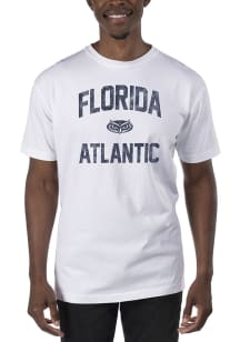 Uscape Florida Atlantic Owls White Garment Dyed Short Sleeve T Shirt