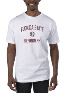 Uscape Florida State Seminoles White Garment Dyed Short Sleeve T Shirt