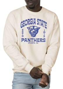 Uscape Georgia State Panthers Mens White Premium Heavyweight Long Sleeve Crew Sweatshirt