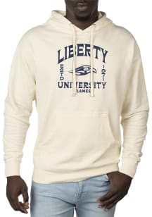Uscape Liberty Flames Mens White Pullover Long Sleeve Hoodie