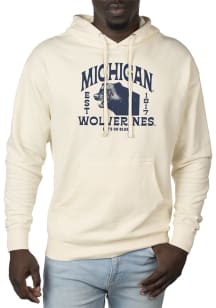 Uscape Michigan Wolverines Mens White Pullover Long Sleeve Hoodie