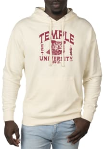 Uscape Temple Owls Mens White Pullover Long Sleeve Hoodie