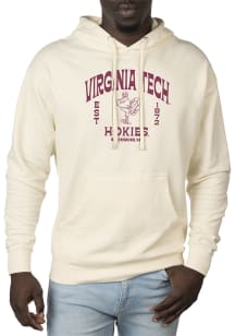 Uscape Virginia Tech Hokies Mens White Pullover Long Sleeve Hoodie