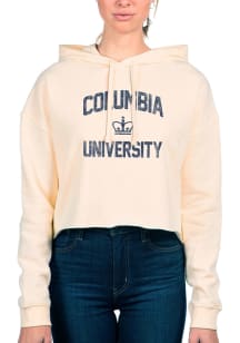 Uscape Columbia College Cougars Womens White Crop Hooded Sweatshirt