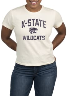 K-State Wildcats White Uscape Vintage Logo Short Sleeve T-Shirt