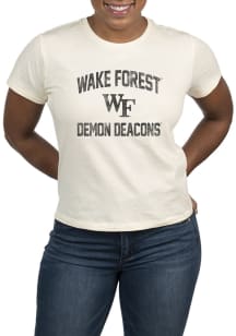 Uscape Wake Forest Demon Deacons Womens White Vintage Short Sleeve T-Shirt