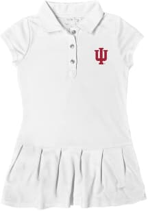 Toddler Girls White Indiana Hoosiers Caroline Short Sleeve Dress