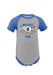 Kansas City Royals Baby Blue Biggest Short Sleeve One Piece