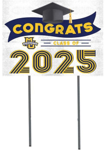 Marquette Golden Eagles KH Sports Fan 18x24 Yard Sign with Stakes Class of 2025 Yard Sign - White