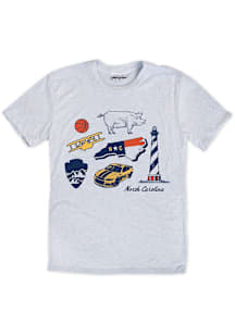 North Carolina Ash Icons Short Sleeve Fashion T Shirt