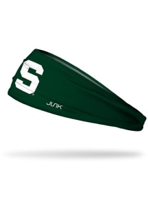 S Logo Design Michigan State Spartans Mens Headband - White