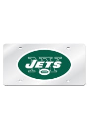 New York Jets Silver Arcylic Car Accessory License Plate