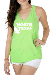 North Texas Mean Green Juniors Green Katie Tank Top
