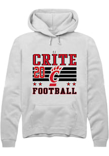 Cj Crite Cincinnati Bearcats Mens White NIL Striped Player Hood