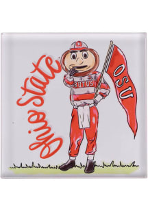 White Ohio State Buckeyes Mascot Napkin Holder