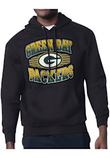 Starter Green Bay Packers Mens Black Team Grit Long Sleeve Hoodie