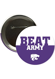 K-State Wildcats BEAT Army 3" Button - Purple