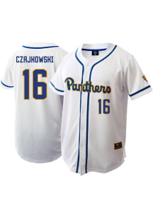 Noah Czajkowski  Mens White Pitt Panthers NIL Jersey