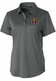 Cutter and Buck Real Salt Lake Womens Graphite Prospect Short Sleeve Polo Shirt