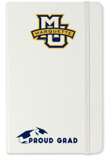 Marquette Golden Eagles Proud Grad team logo Notebook and Folder - White