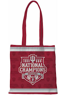 Indiana Hoosiers Red CFP National Champions 2025 Repeat Logo Essential Tote