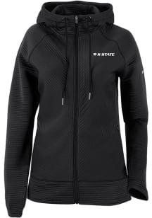 Womens K-State Wildcats Black Columbia Pack It Up Long Sleeve Full Zip Jacket