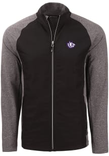 Cutter and Buck TCU Horned Frogs Mens Black Vault Adapt Eco Big and Tall Light Weight Jacket