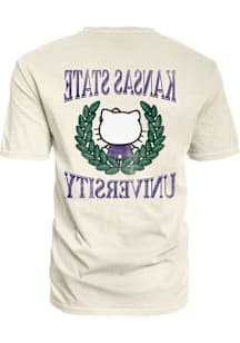 K-State Wildcats Hello Two Ways Short Sleeve T-Shirt - Ivory