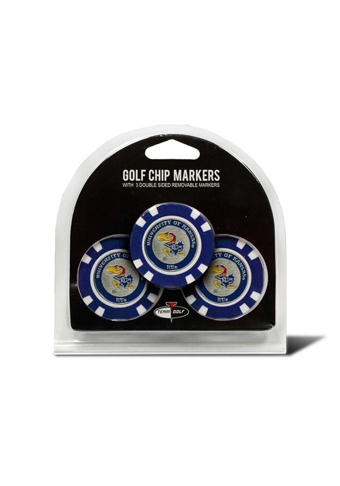 Kansas Jayhawks 3pk Poker Chip Golf Ball Marker