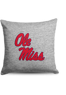 Mississippi State Bulldogs Sweatshirt Pillow Throw Pillow - Ash