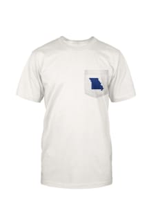 Pressbox Missouri White State Flag Short Sleeve T Shirt