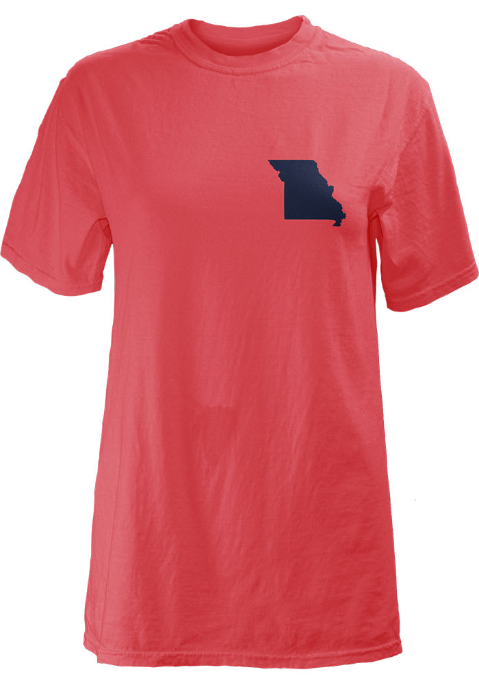 Missouri Womens Pink Flora Short Sleeve T Shirt
