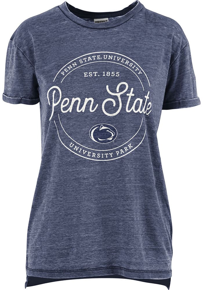 Penn State Nittany Lions Womens Navy Blue Ella Seal Short Sleeve T-Shirt