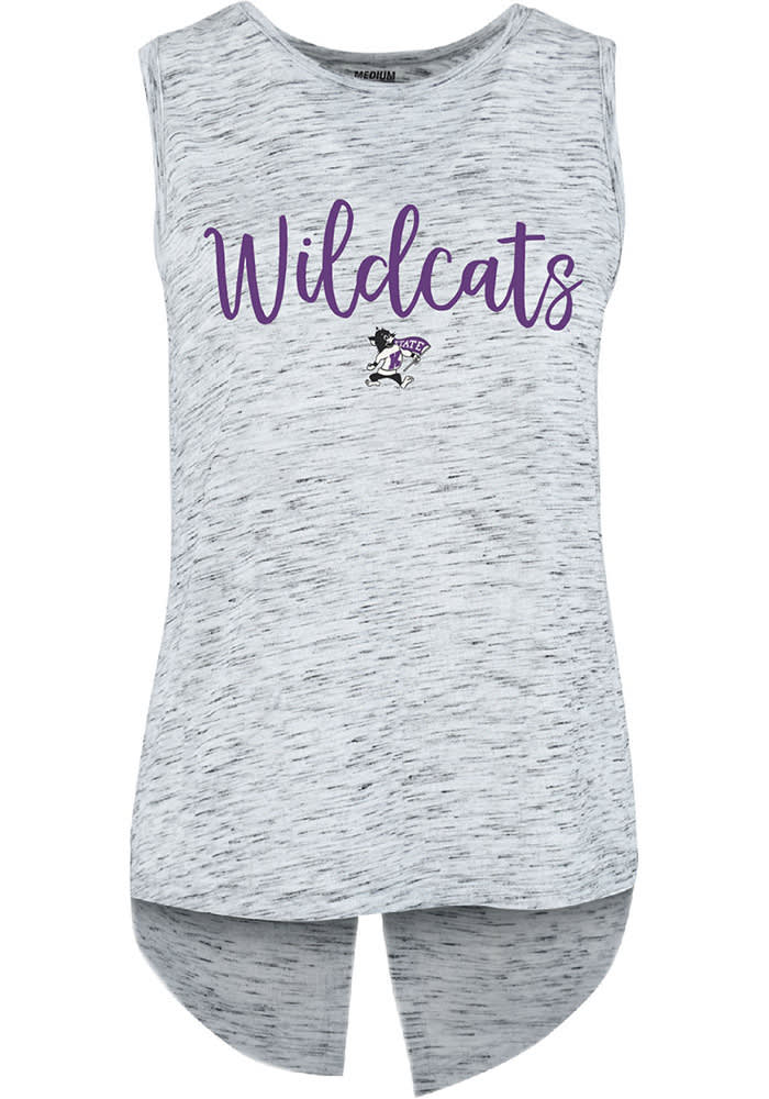 K-State Wildcats Womens Grey Gertrude Tank Top