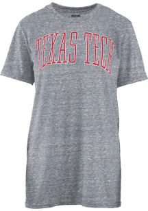 Pressbox Texas Tech Red Raiders Womens Grey Bell Lap Short Sleeve T-Shirt