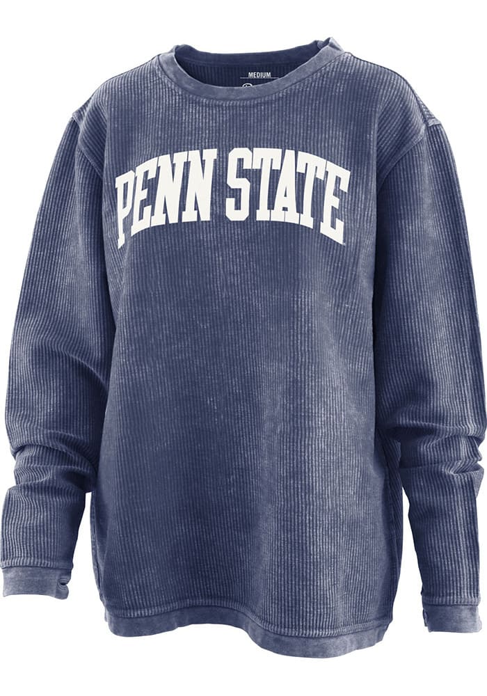 Penn State Nittany Lions Womens Navy Blue Comfy Cord Crew Sweatshirt