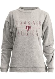 Texas A&M Aggies Womens Oatmeal Comfy Terry Crew Sweatshirt