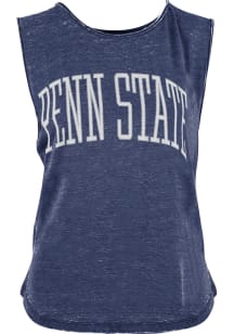 Pressbox Penn State Nittany Lions Womens Navy Blue Bell Lap Vintage Wash Tank Top