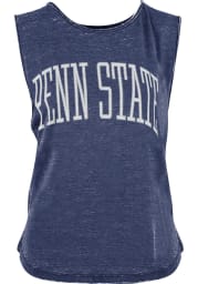 Penn State Nittany Lions Womens Navy Blue Bell Lap Vintage Wash Tank Top