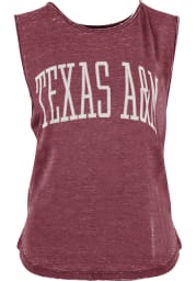 Texas A&M Aggies Womens Maroon Bell Lap Vintage Wash Tank Top