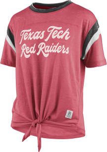 Pressbox Texas Tech Red Raiders Womens Red Vintage Juniper Short Sleeve T-Shirt
