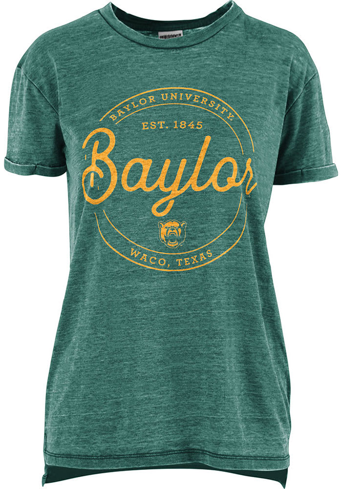 Baylor Bears Womens Green Ella Seal Short Sleeve T-Shirt