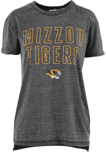 Pressbox Missouri Tigers Womens Black Vintage Short Sleeve T-Shirt